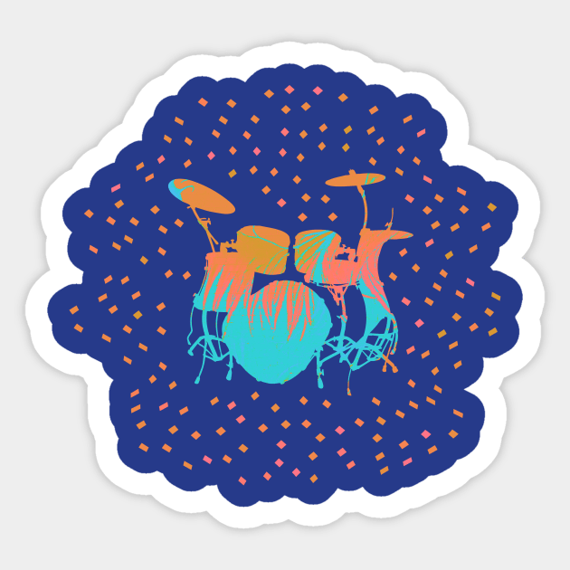 Percussion in Paradise Sticker by donovanh